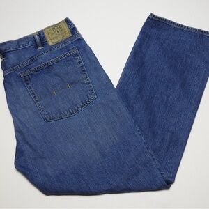 VTG Polo Ralph Lauren Mens Jeans 40/32 Blue Denim Authentic Dungarees